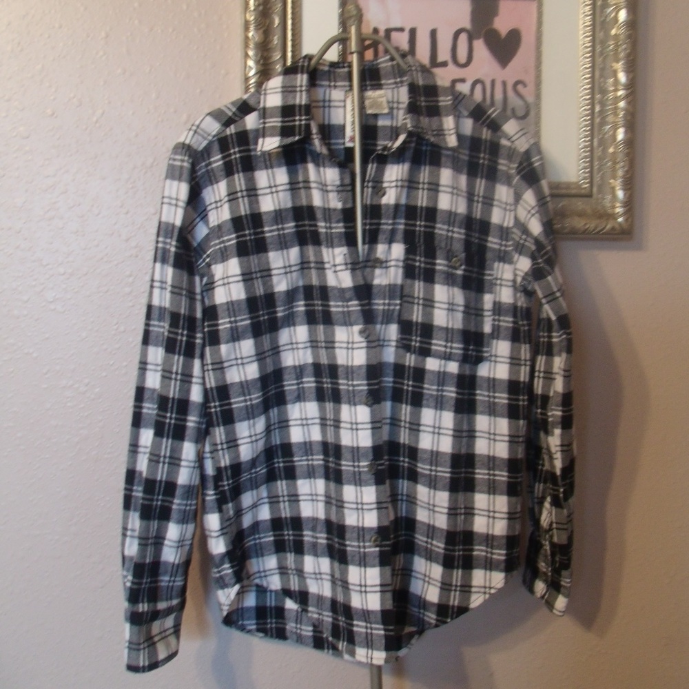 Mimi Chica Black/White Flannel Shirt